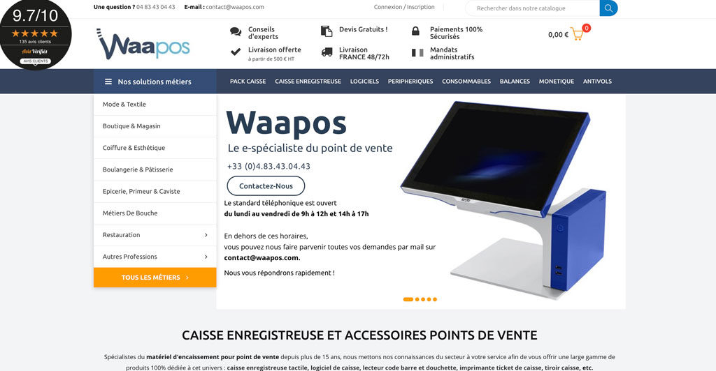 Waapos | Caisse enregistreuse et POS