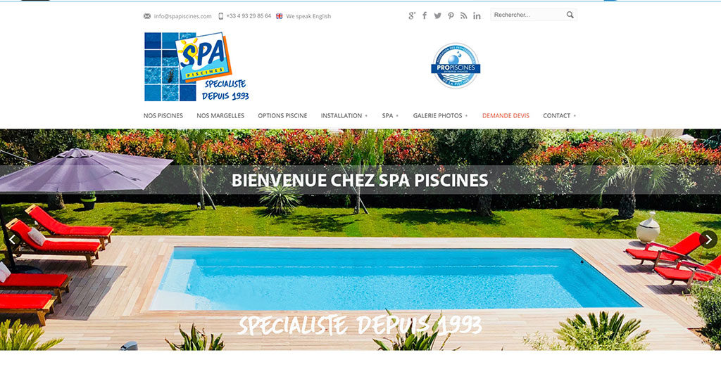 SPA Piscines | Piscine coque polyester Nice